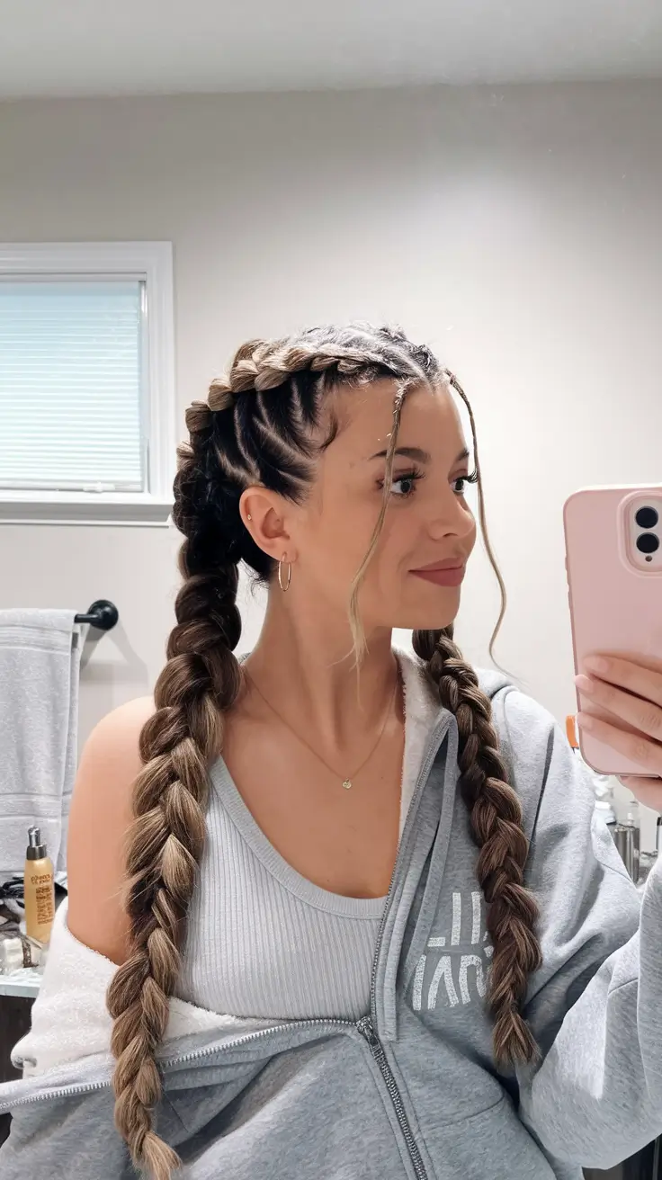 easy fall hairstyles 2025 Bold Braids for Breezy Fall Days