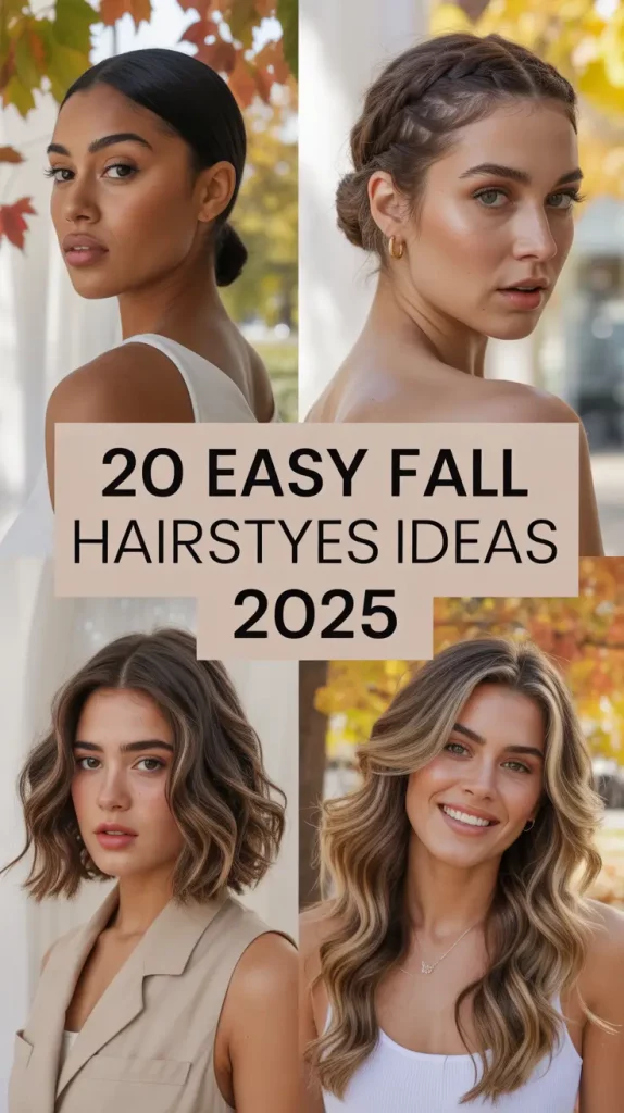 Easy Fall Hairstyles Ideas 2025: Cute & Trendy Looks for Every Hair Type