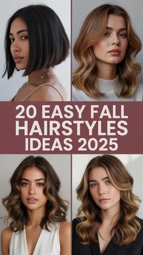 Easy Fall Hairstyles Ideas 2025: Cute & Trendy Looks for Every Hair Type