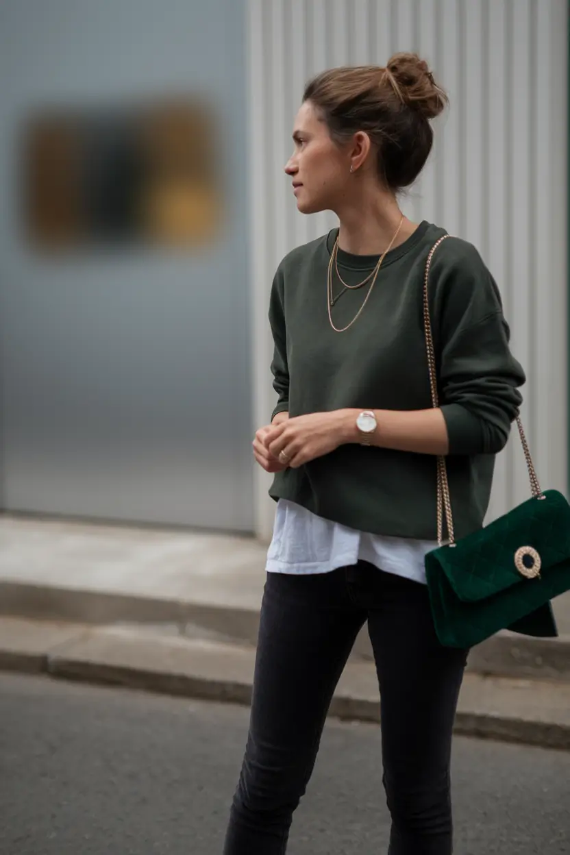 everyday fall outfits ideas 2025 Layered Sweatshirt Chic
