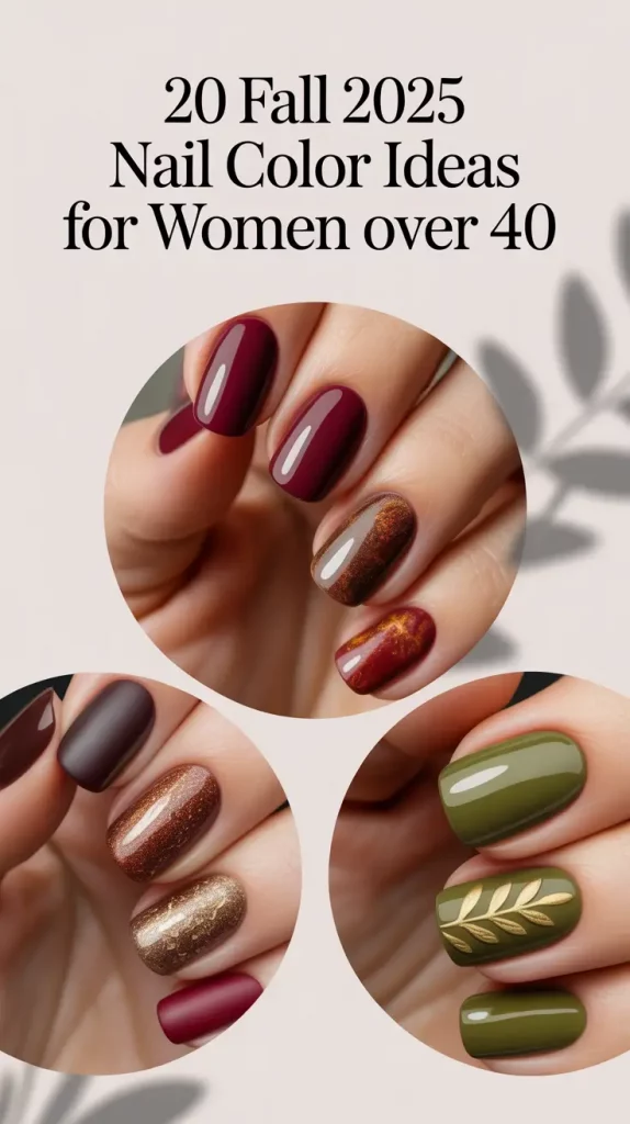 Fall 2025 Nail Color Ideas for Women Over 40: Chic & Modern Trends