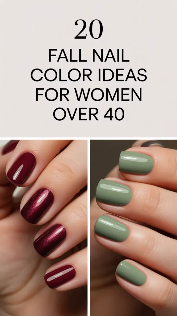 Fall 2025 Nail Color Ideas for Women Over 40: Chic & Modern Trends