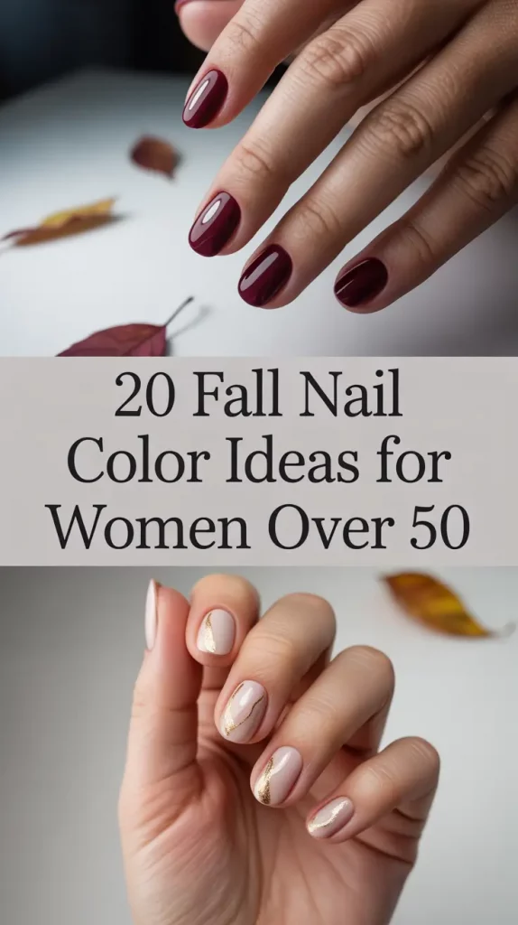 Fall 2025 Nail Color Ideas for Women Over 50: Elegant, Modern & Timeless Looks