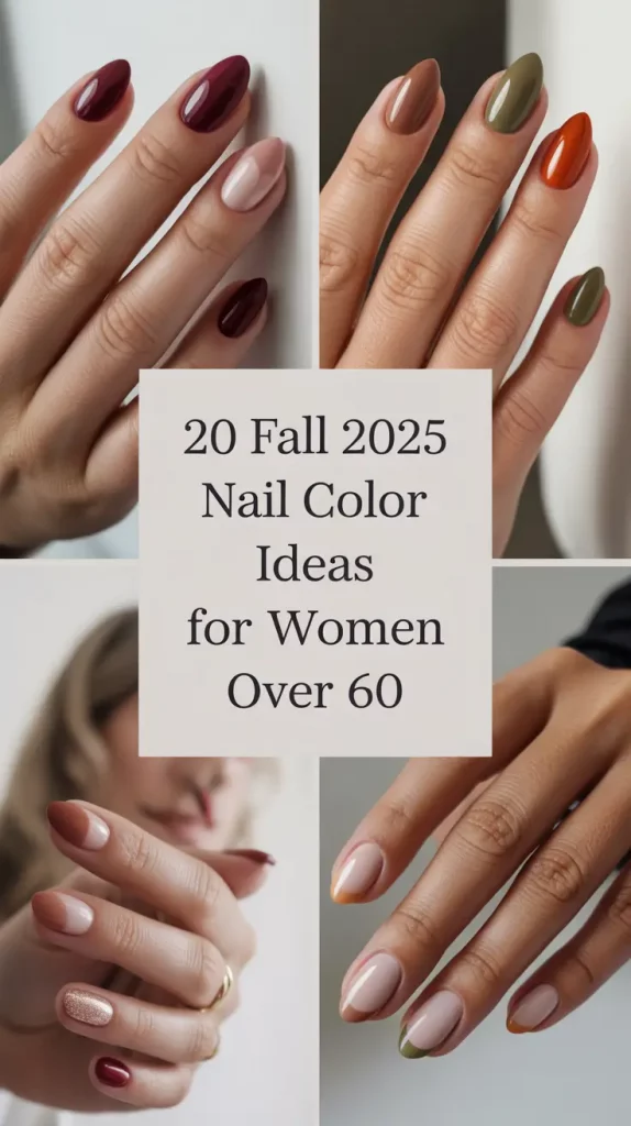 Fall 2025 Nail Color Ideas for Women Over 60: Chic & Simple Autumn Looks