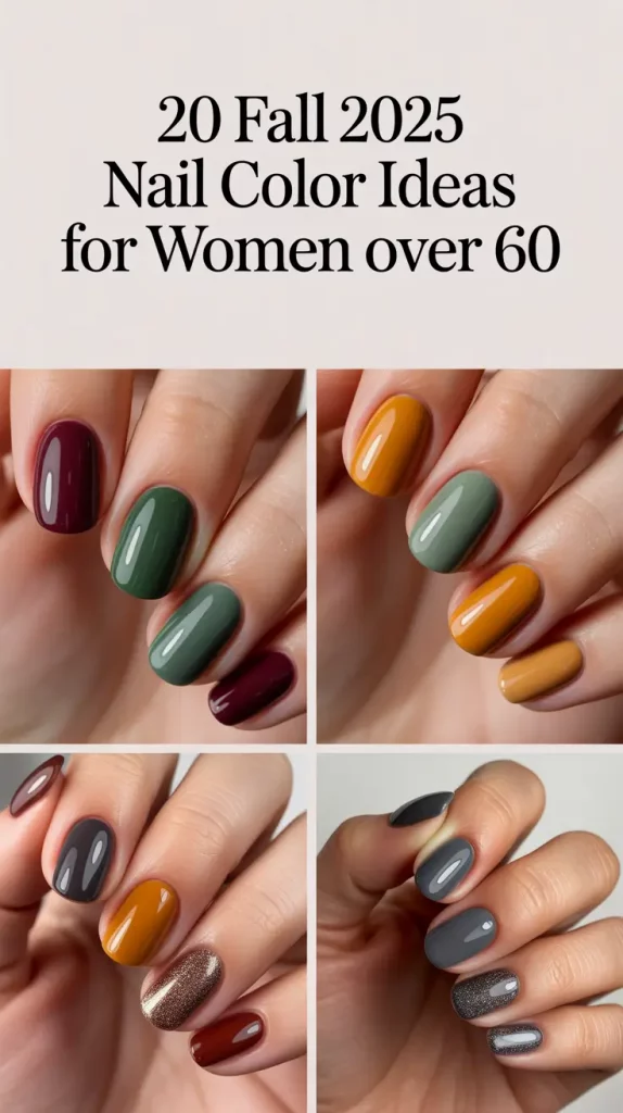 Fall 2025 Nail Color Ideas for Women Over 60: Chic & Simple Autumn Looks