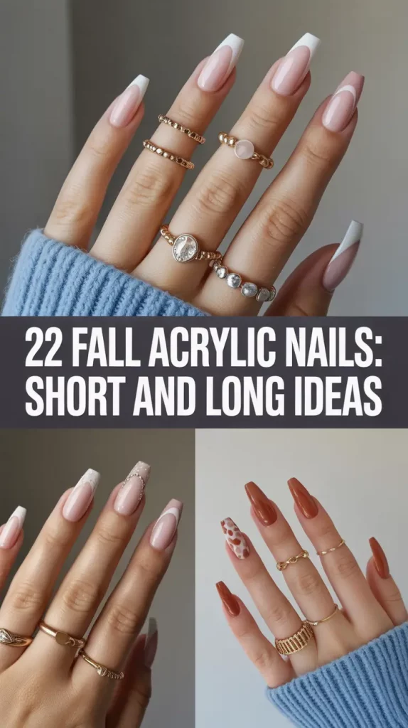 Fall Acrylic Nails: Short and Long Ideas 2025 for Classy Autumn Looks