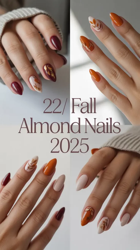 Fall Almond Nails 2025: Trendy Designs, Colors & Inspo for the New Season