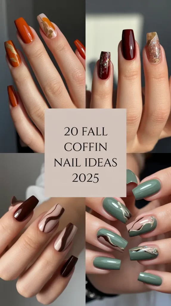 Fall Coffin Nail Ideas 2025: Trendy Designs and Inspo for Autumn