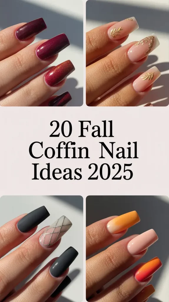 Fall Coffin Nail Ideas 2025: Trendy Designs and Inspo for Autumn