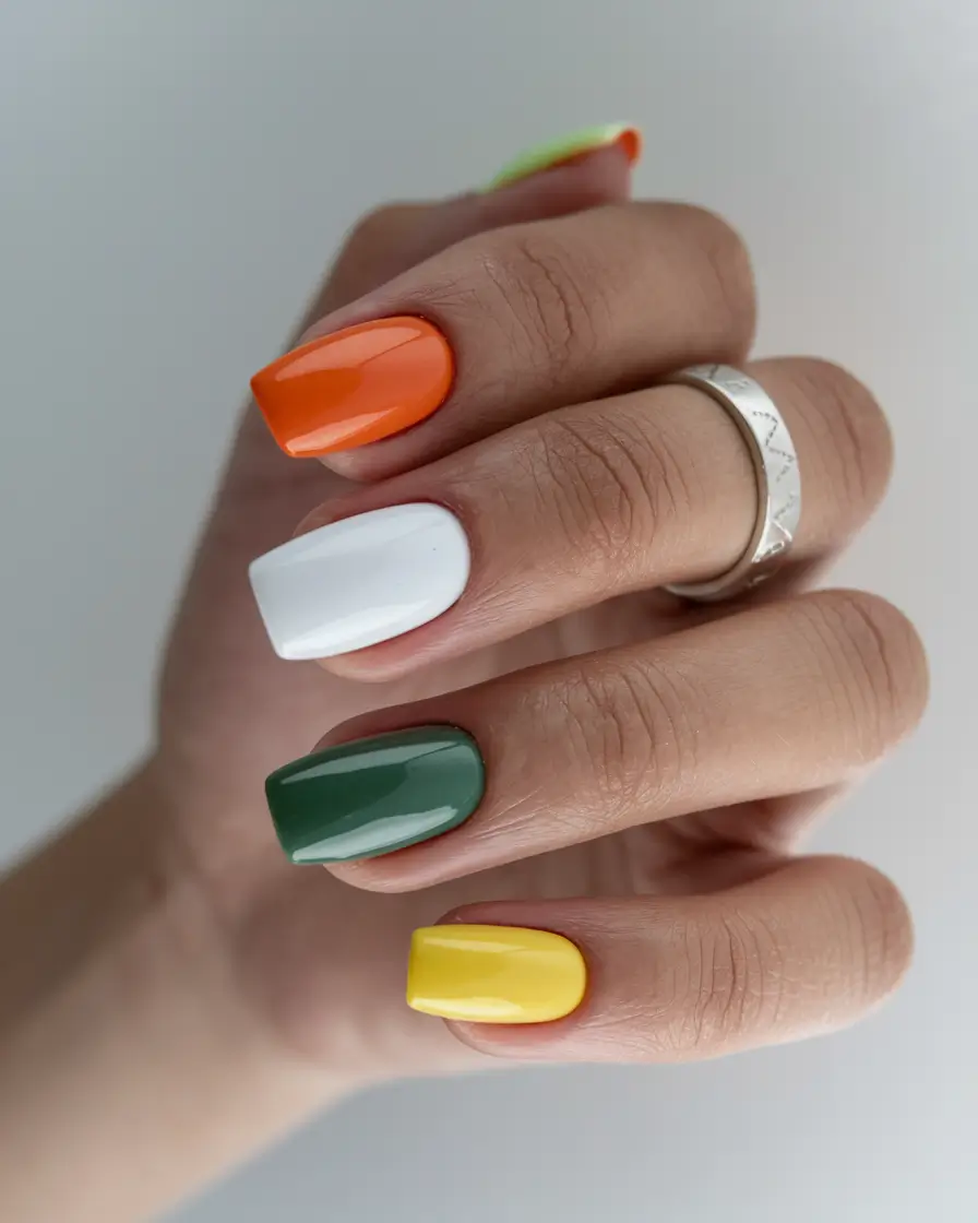 fall color nails autumn Harvest Mix