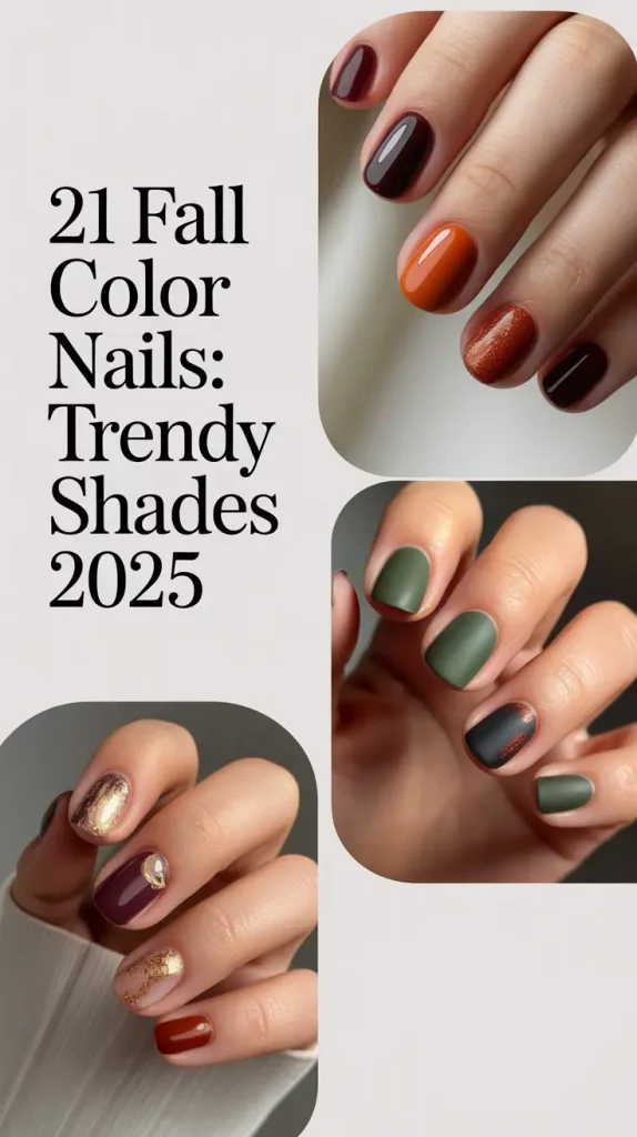 Fall Color Nails: Trendy Shades 2025 – Stunning Autumn Gel Designs & Ideas