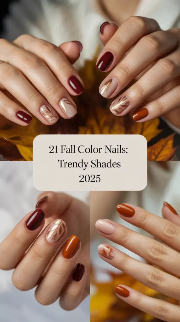 Fall Color Nails: Trendy Shades 2025 – Stunning Autumn Gel Designs & Ideas