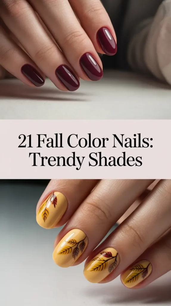 Fall Color Nails: Trendy Shades 2025 – Stunning Autumn Gel Designs & Ideas