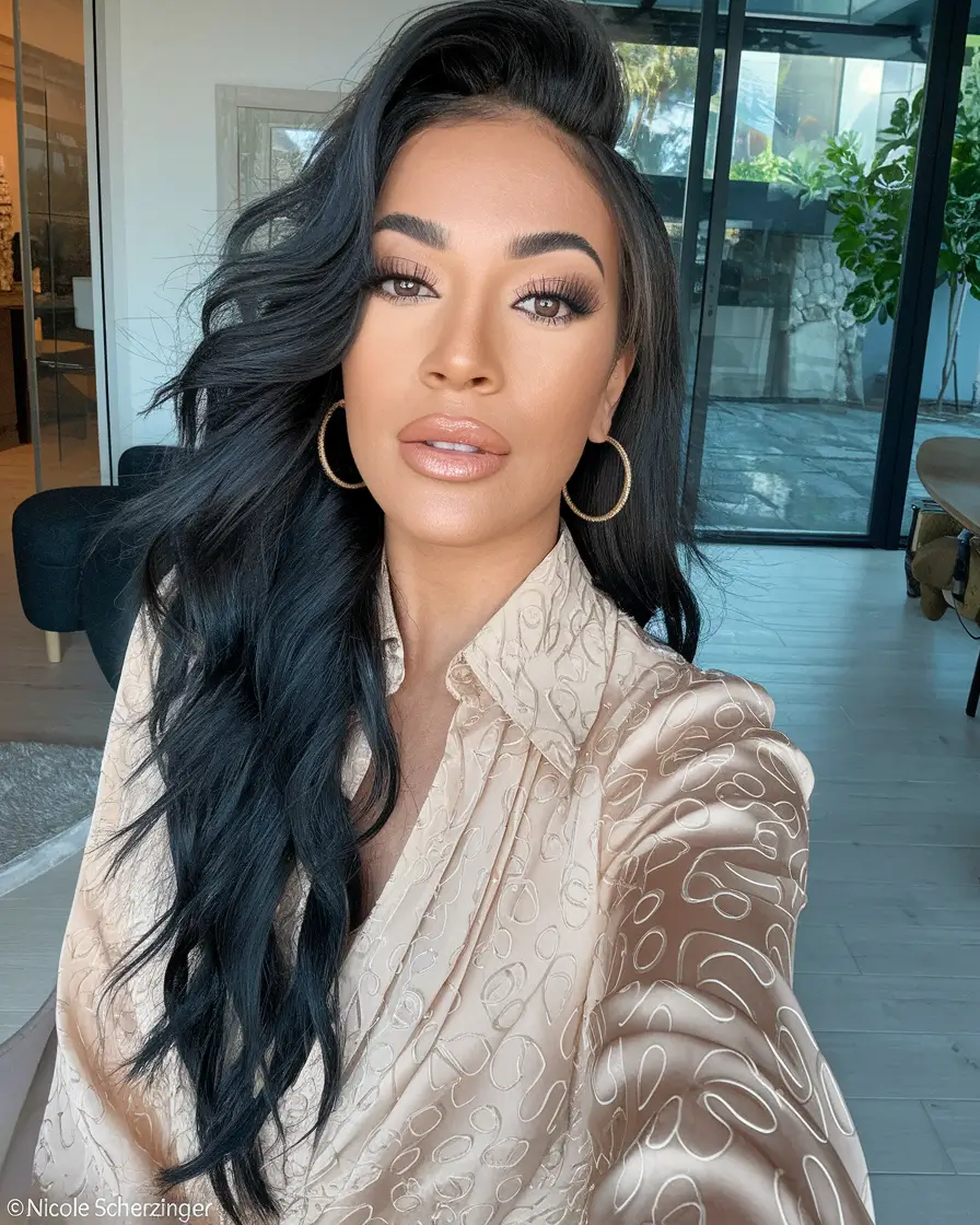 fall hair color black women Voluminous Retro Curls for Cool Weather Glam