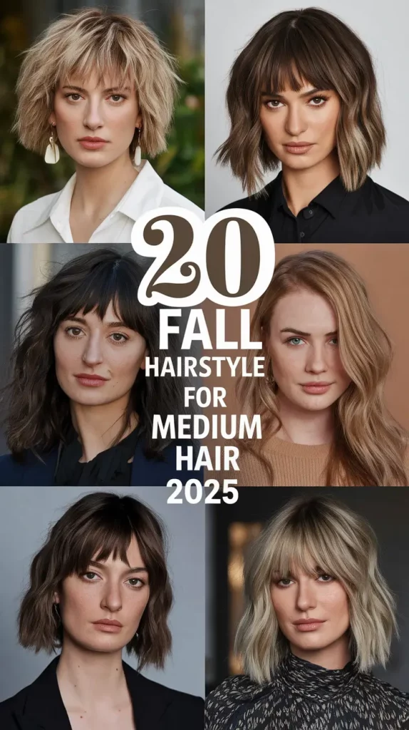 Fall Hairstyle for Medium Hair 2025: 20+ Cute, Easy Looks You’ll Want All Season