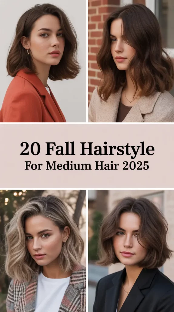 Fall Hairstyle for Medium Hair 2025: 20+ Cute, Easy Looks You’ll Want All Season