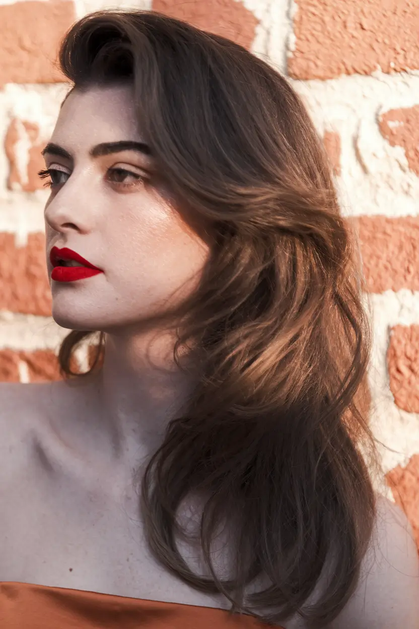 fall hairstyles and colors ideas 2025 Soft Layers with Retro Glam