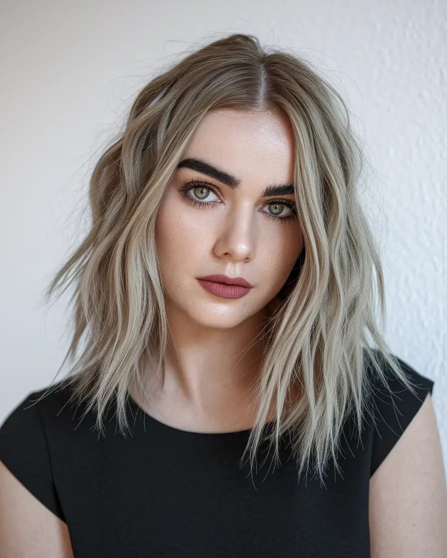 fall hairstyles and colors ideas 2025 Textured Blonde Bob