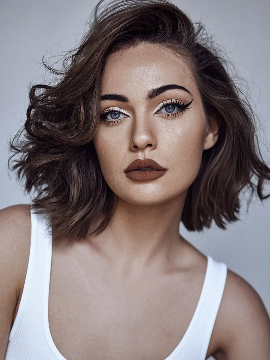 fall hairstyles and colors ideas 2025 Voluminous Textured Bob