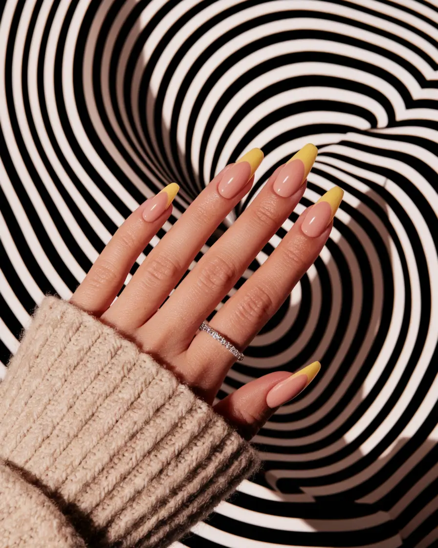 fall nail colors fair skin Sunny French Revival