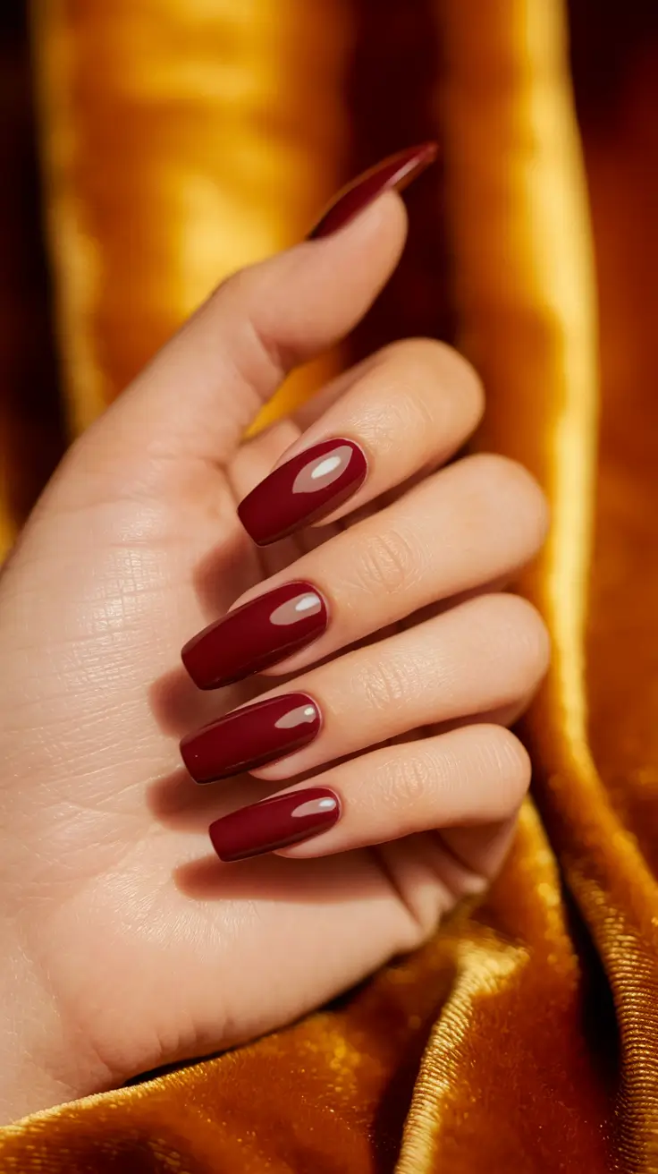 fall nail colors fair skin Deep Merlot Mood