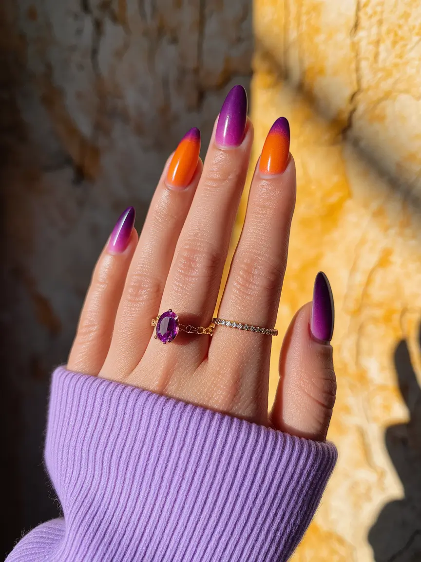 fall nail colors fair skin Twilight Gradient Drama