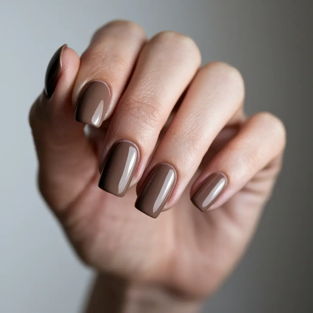 fall nail colors fair skin Soft Mocha Minimalism