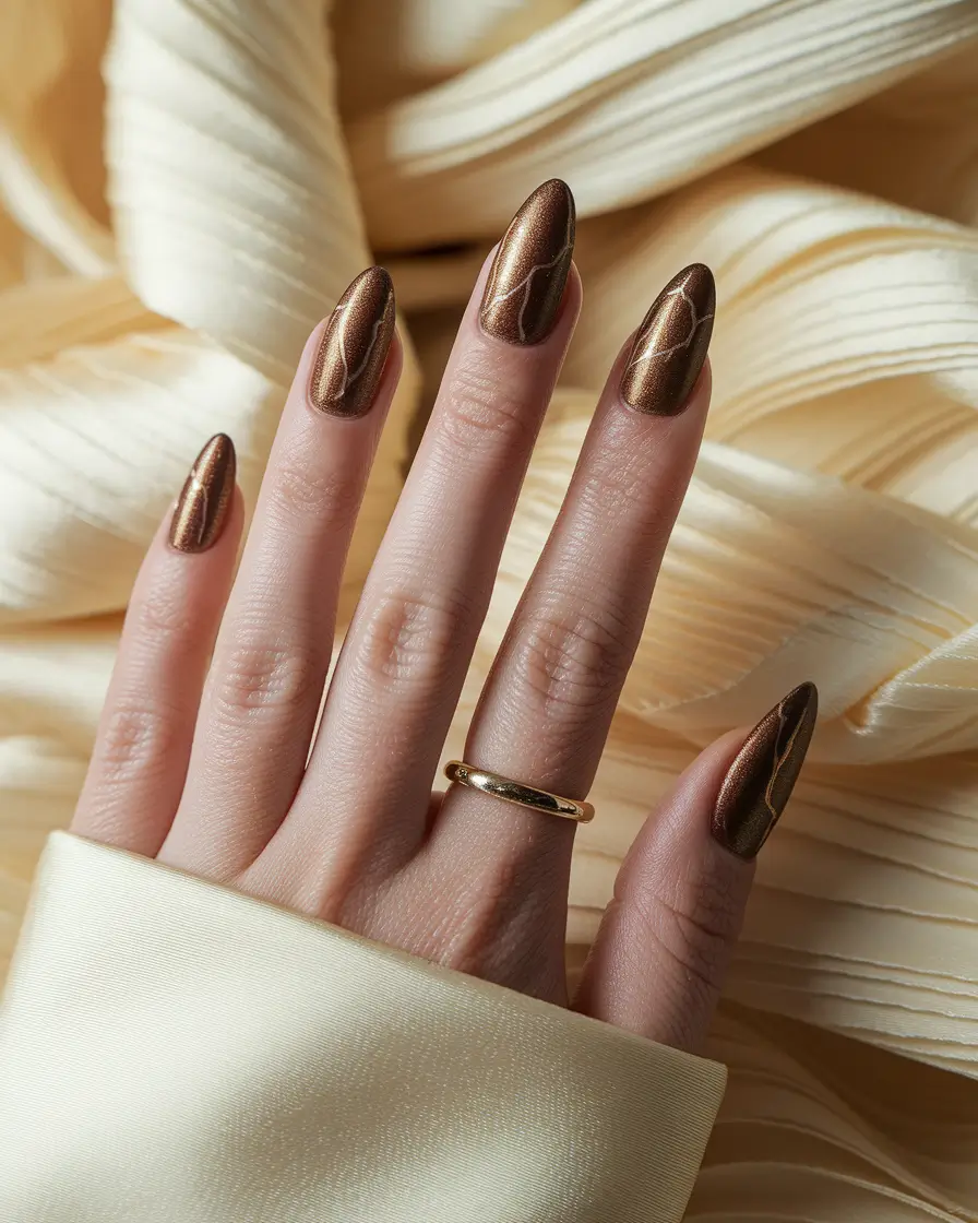 fall nail colors fair skin Bronzed Snake Accents