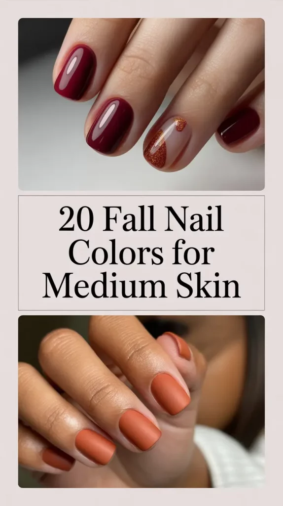 Fall Nail Colors for Medium Skin 2025: Inspo for Chic Autumn Manicures