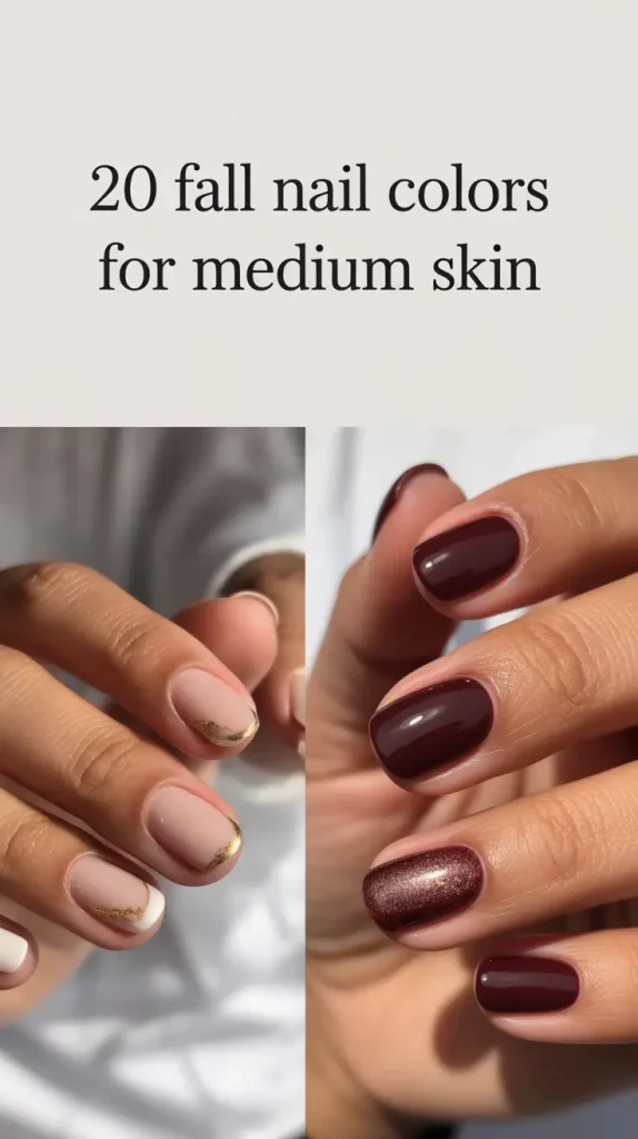 Fall Nail Colors for Medium Skin 2025: Inspo for Chic Autumn Manicures