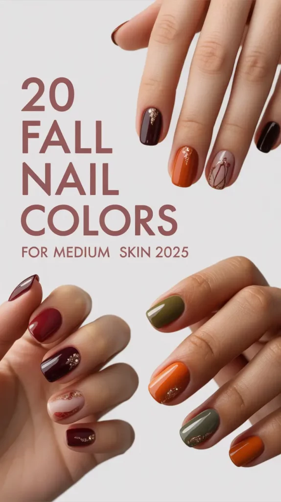 Fall Nail Colors for Medium Skin 2025: Inspo for Chic Autumn Manicures
