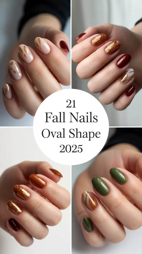 Fall Nails Oval Shape 2025: Stunning Seasonal Designs and Color Ideas