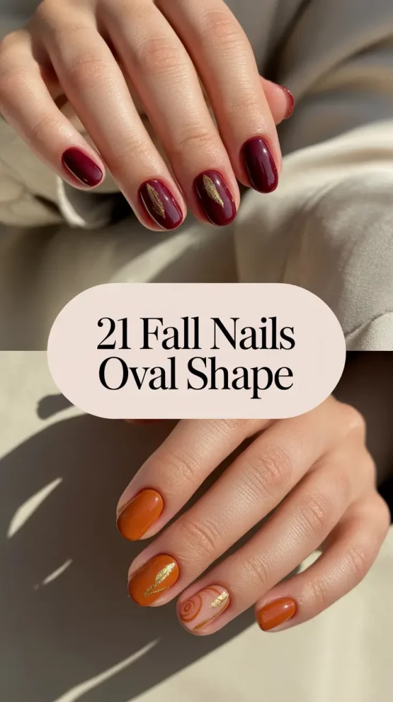 Fall Nails Oval Shape 2025: Stunning Seasonal Designs and Color Ideas