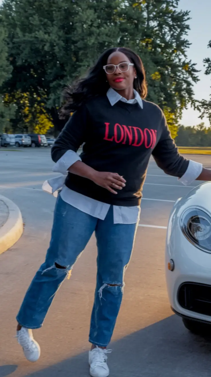 fall outfits black women casual Chic Layers Meet Casual Edge