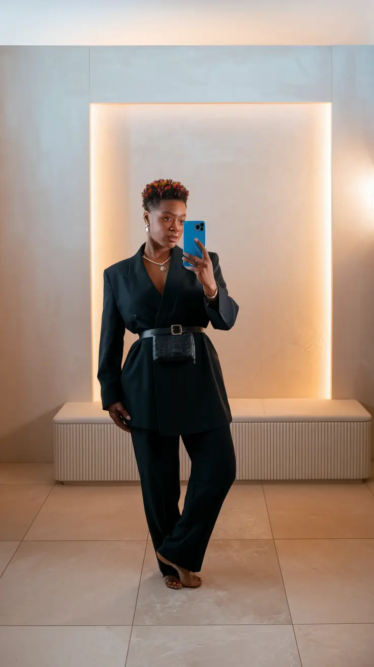 fall outfits black women work Tailored Edge With Utility Vibes