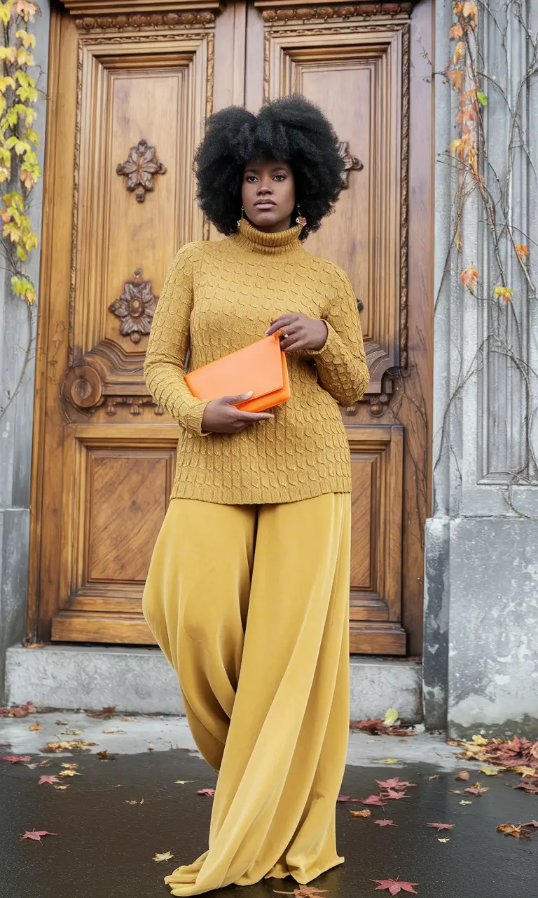 fall outfits black women fashion ideas Goldenrod and Velvet: Luxe Texture Play