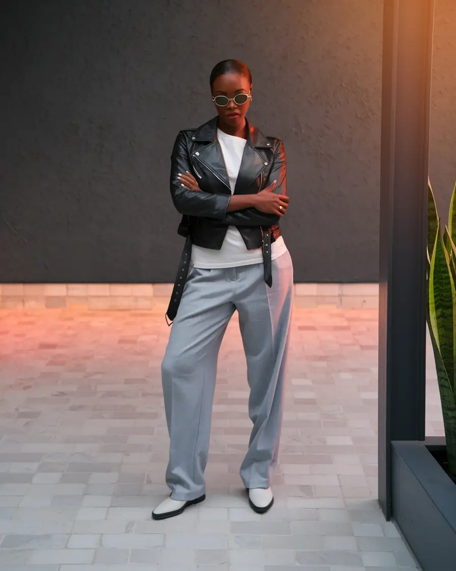 fall outfits black women streetwear Minimalist Edge with a Hint of Cool