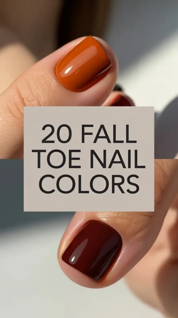 Fall Toe Nail Colors 2025: Trendy Autumn Pedicure Colors & Design Ideas