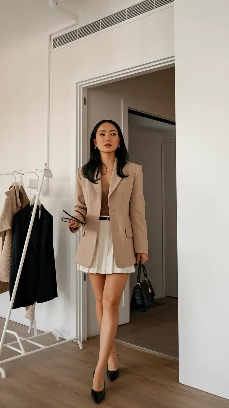 fall work outfits women professional+Playful Structure with Classic Neutrals