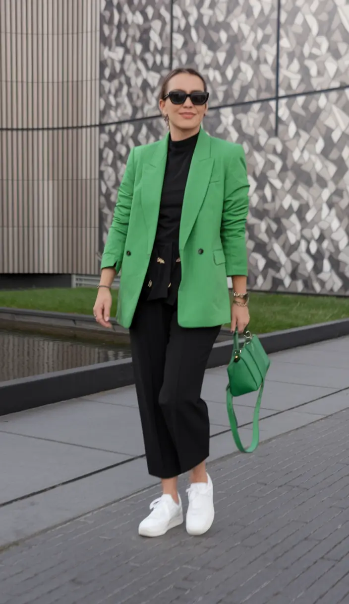 fall work outfits women casual+Sporty Meets Smart