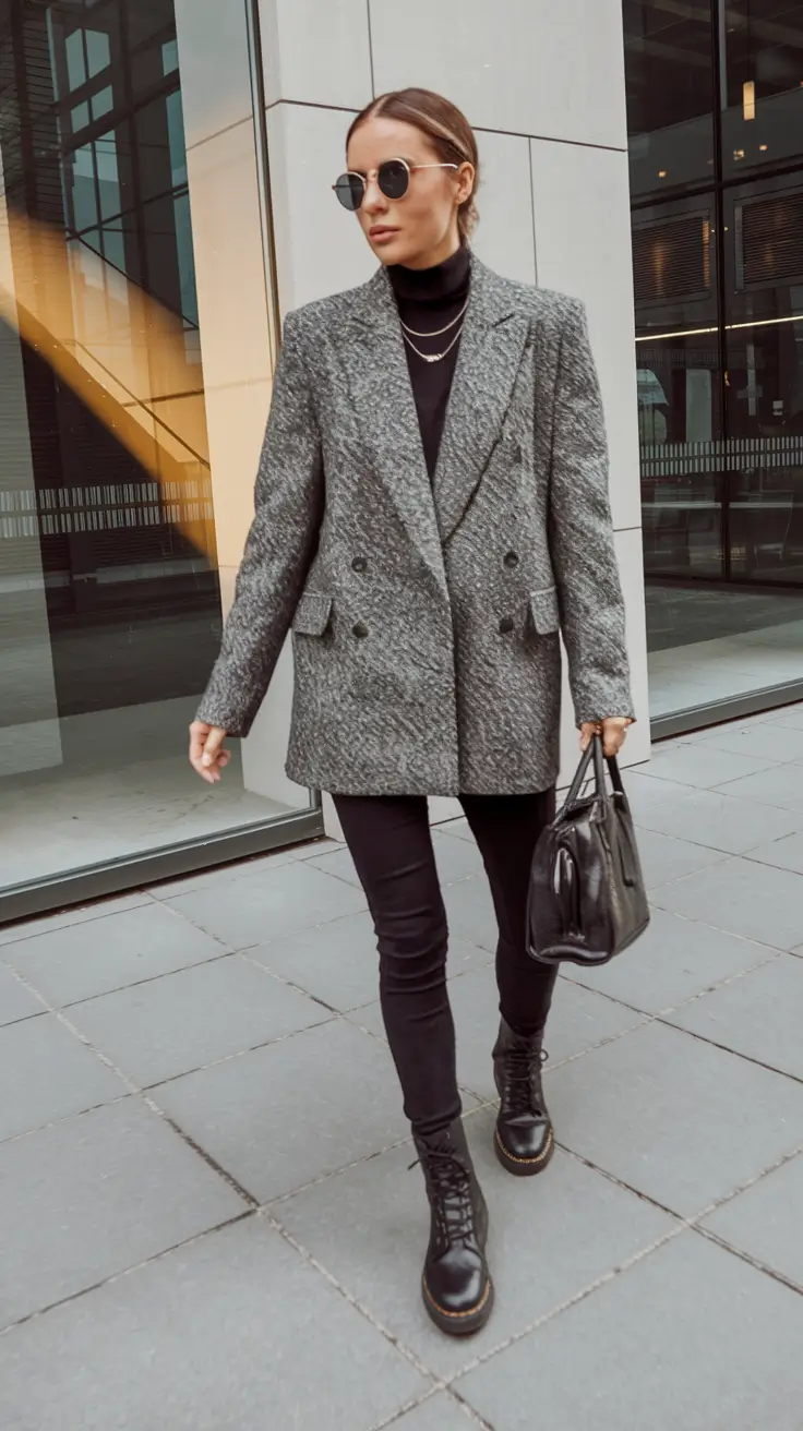 fall work outfits women Minimalist Edge with a Street Style Finish