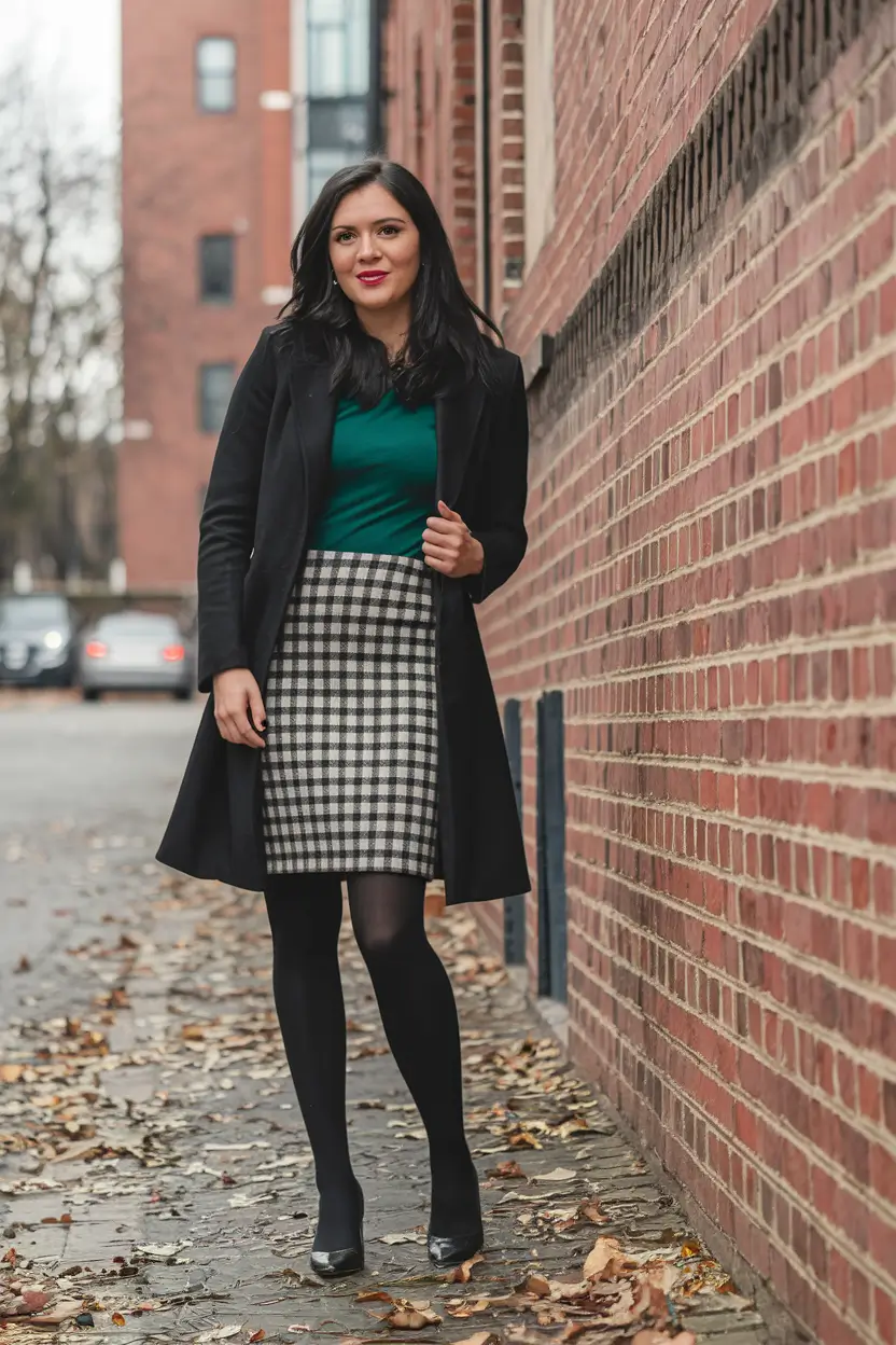 fall work outfits women office+Gingham Charm in the City