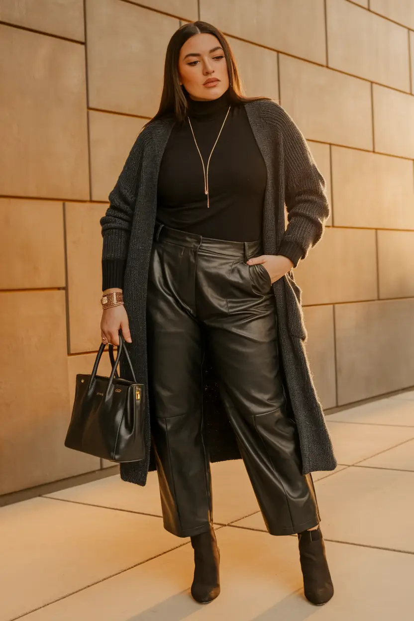 midsize fall outfits Power Texture in Luxe Neutrals