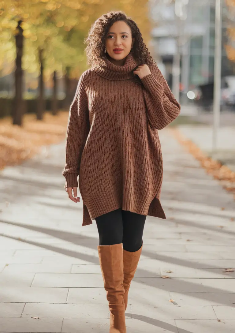 midsize fall outfits Oversized Sweater Energy, Upgraded
