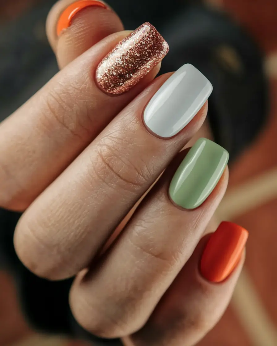 neutral fall nails 2025 Modern Harvest Palette