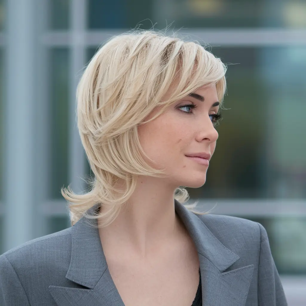 new haircut for women Feathered Layered Shag with Face Framing