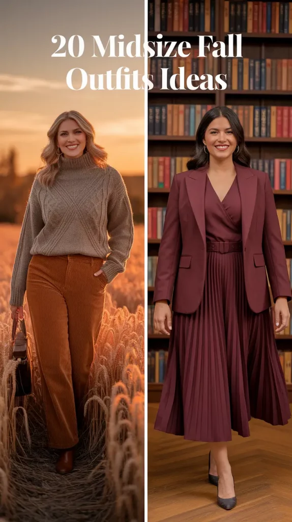 Midsize Fall Outfits Ideas 2025: Stylish Inspo for Casual, Work & Weekend Looks