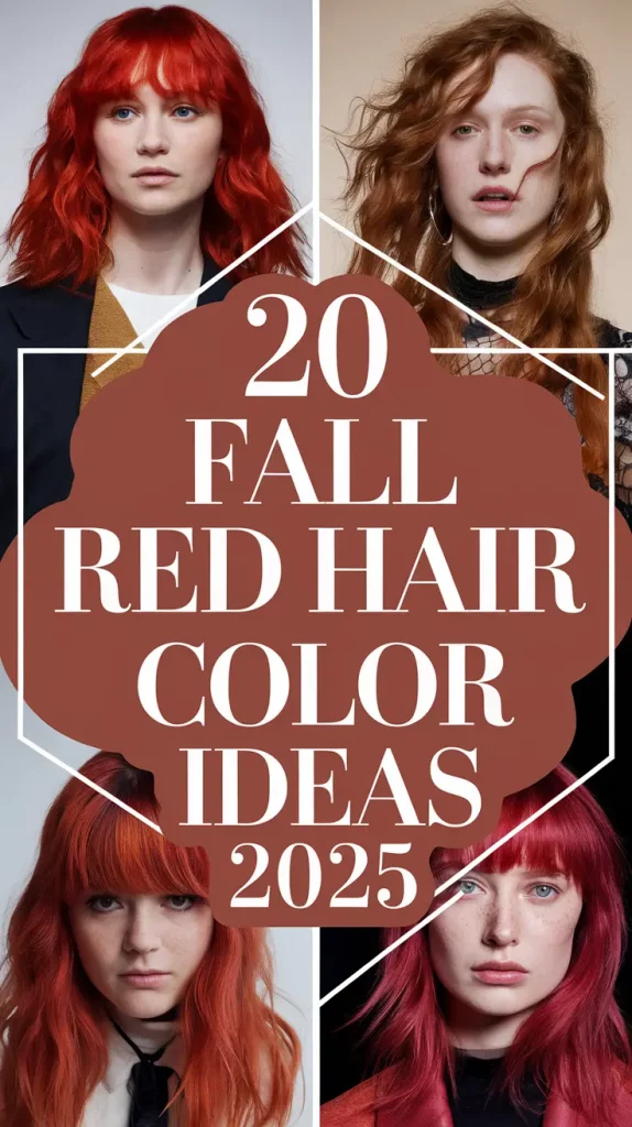 Fall Red Hair Color Ideas 2025: Bold Looks for Fair Skin, Brunettes & Autumn Vibes
