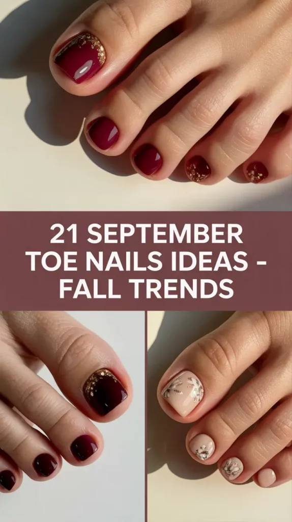 September Toe Nails Ideas – Fall Trends 2025 for Cute and Creative Designs