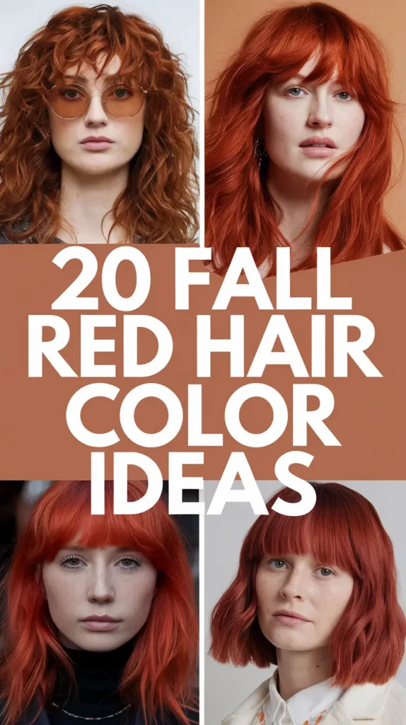 Fall Red Hair Color Ideas 2025: Bold Looks for Fair Skin, Brunettes & Autumn Vibes